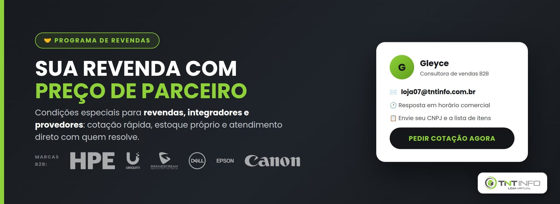 Revendas e empresas